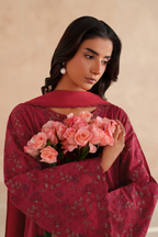 UE-596 Embroidered Lawn - Iznik