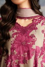 UE-457  Embroidered Printed Lawn - Iznik