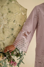 UE-431 Embroidered Textured Lawn - Iznik