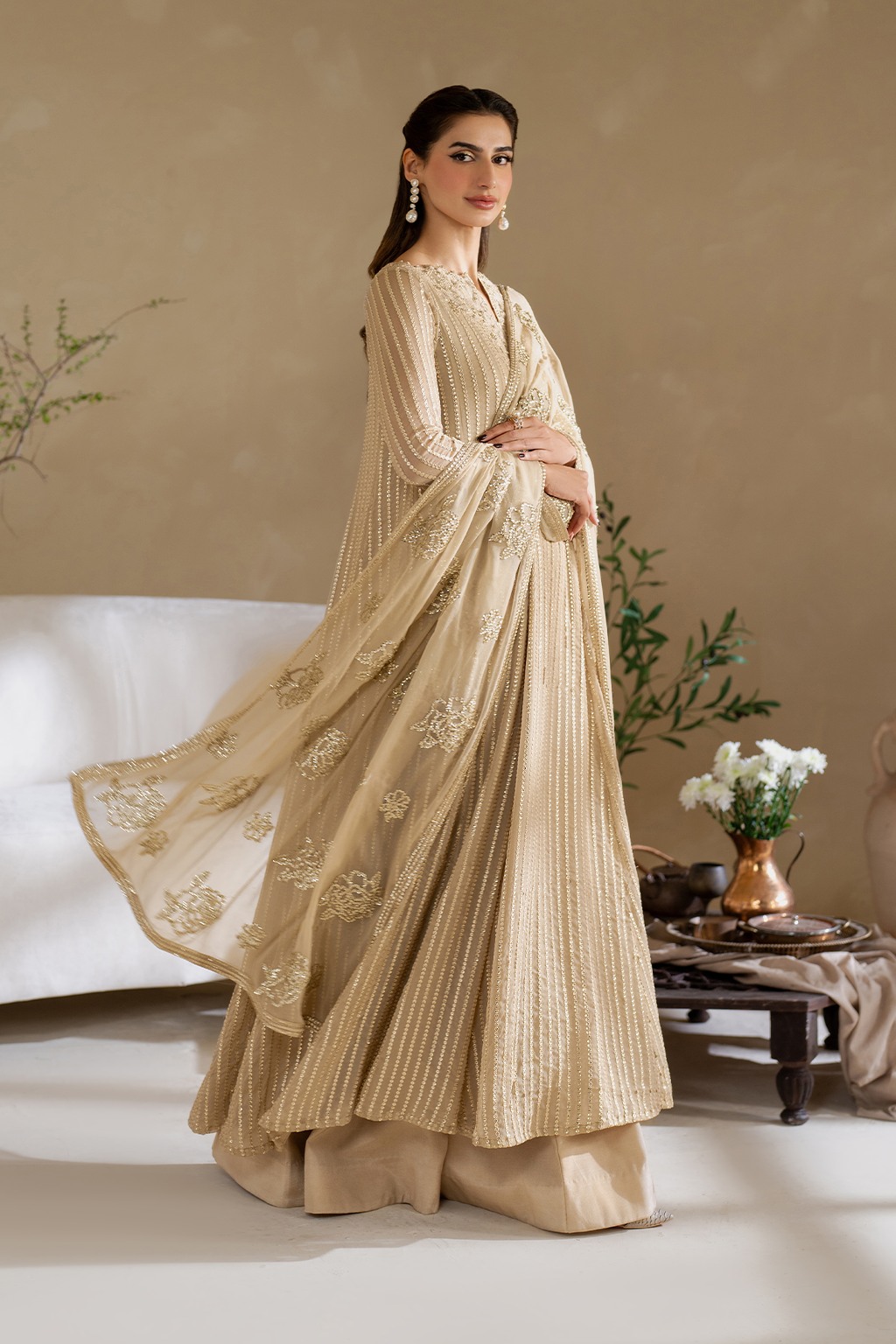 CC-58 Embroidered Chiffon - Iznik