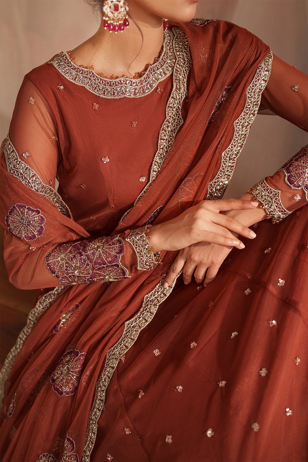 CC-78 Embroidered Net