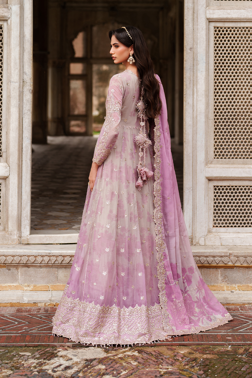 UE-555 Printed Chiffon - Iznik