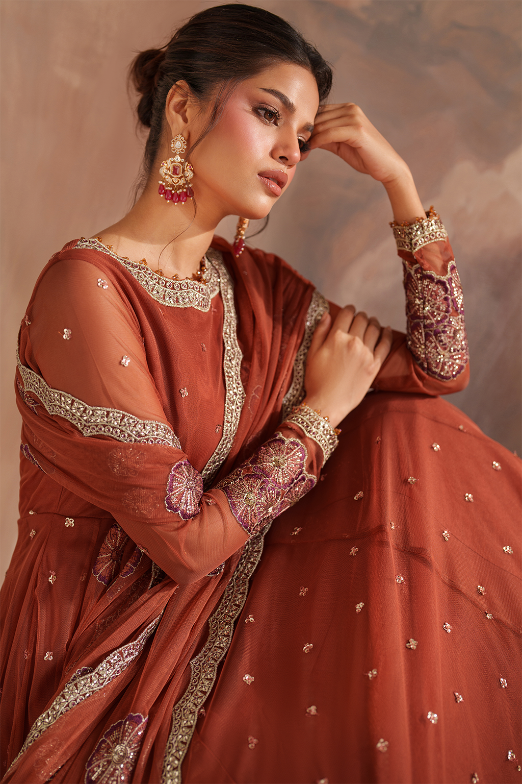 CC-78 Embroidered Net - Iznik