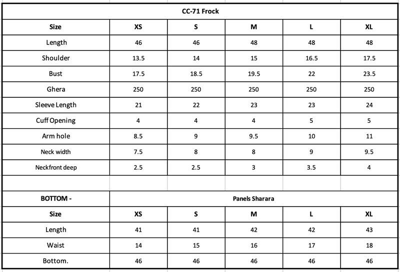 Size Chart Image