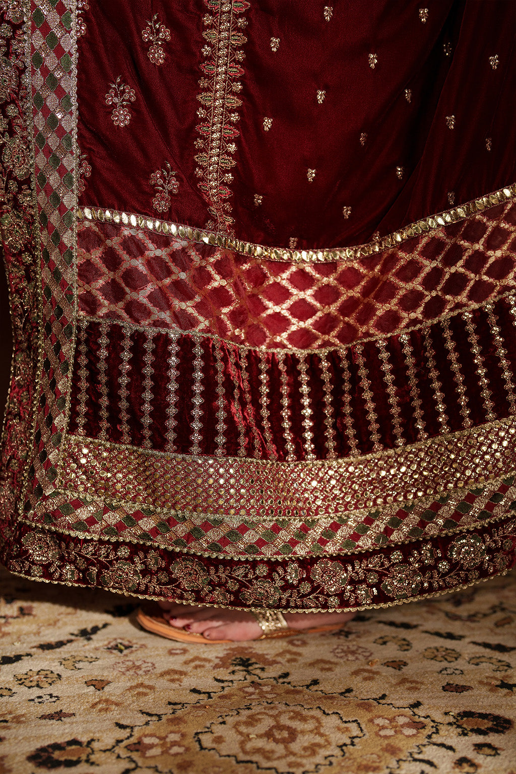 IV-56 Embroidered Velvet