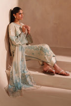 UE-605  Embroidered Lawn - Iznik