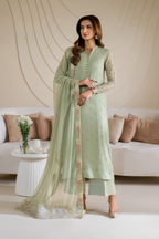 CC-52 Embroidered Chiffon - Iznik