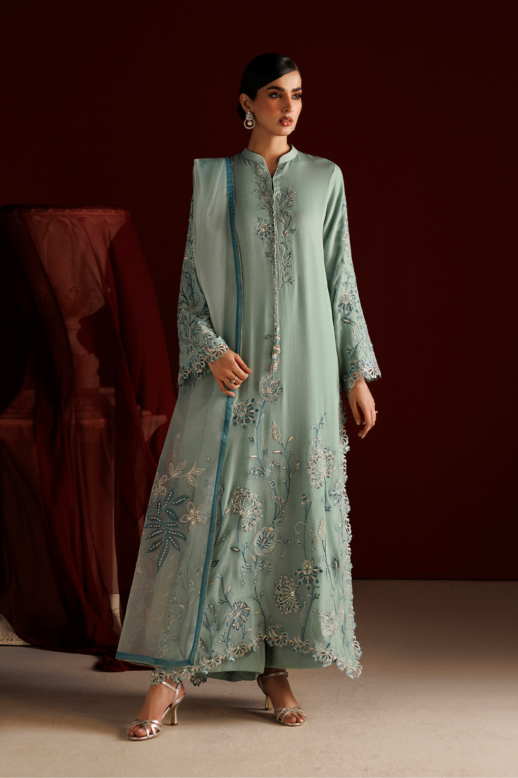 CC-112 Embroidered Chiffon