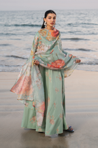 UE-383 Embroidered Lawn - Iznik