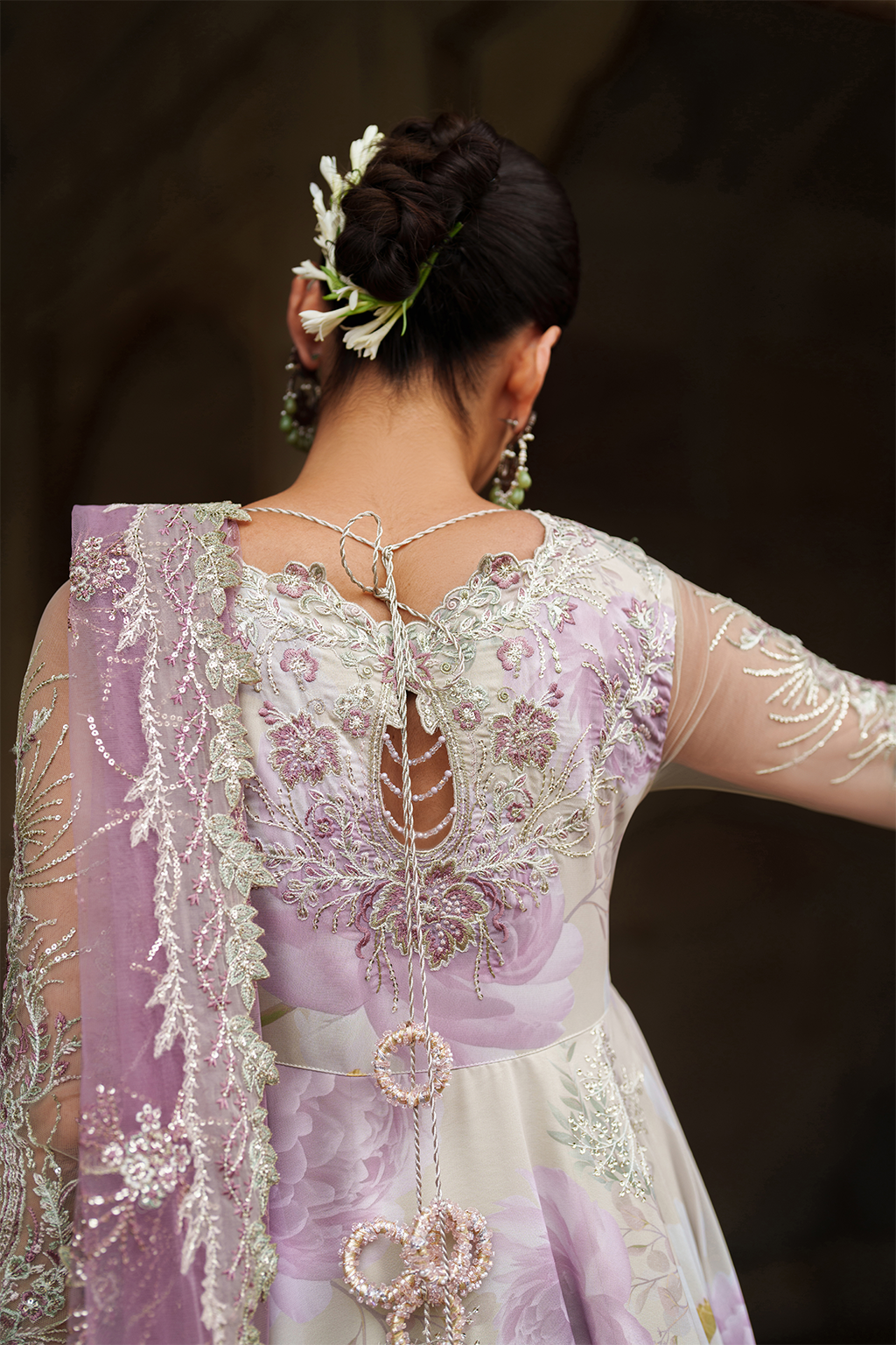 UE-546 Embroidered Chiffon - Iznik