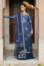 Embroidered Chiffon - Iznik