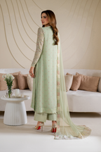 CC-52 Embroidered Chiffon - Iznik