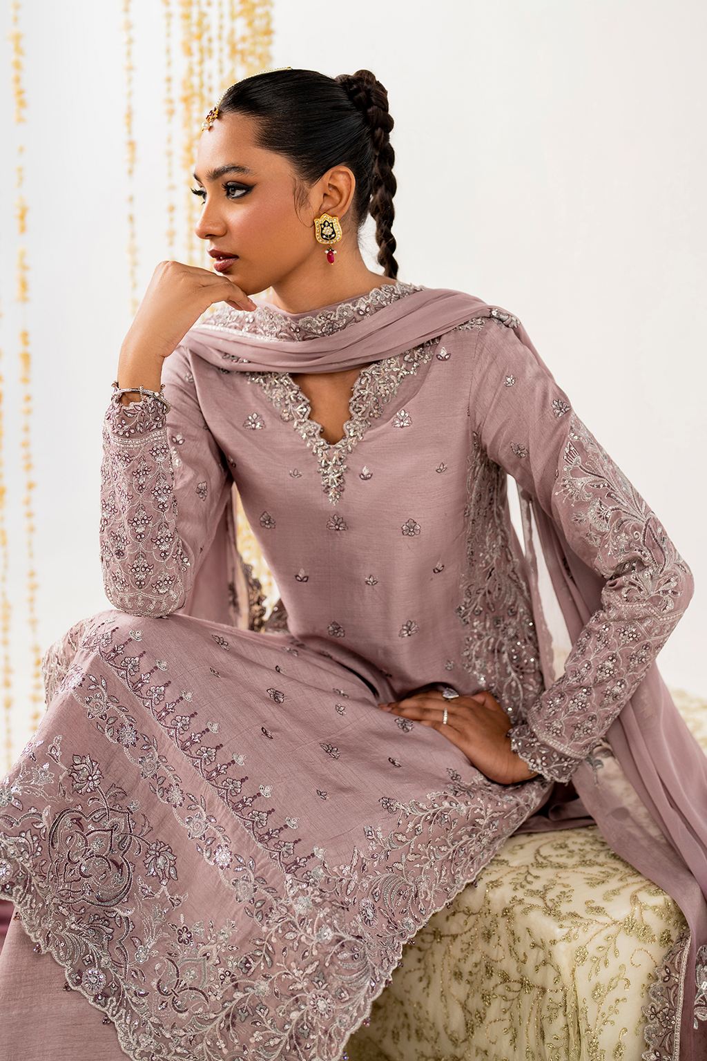 IRS-19 Embroidered Rawsilk