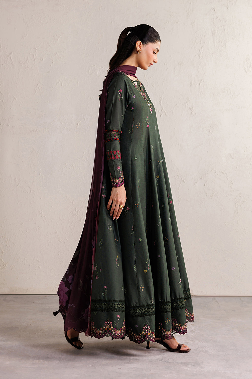 IBE-03 Embroidered Lawn Secondary image