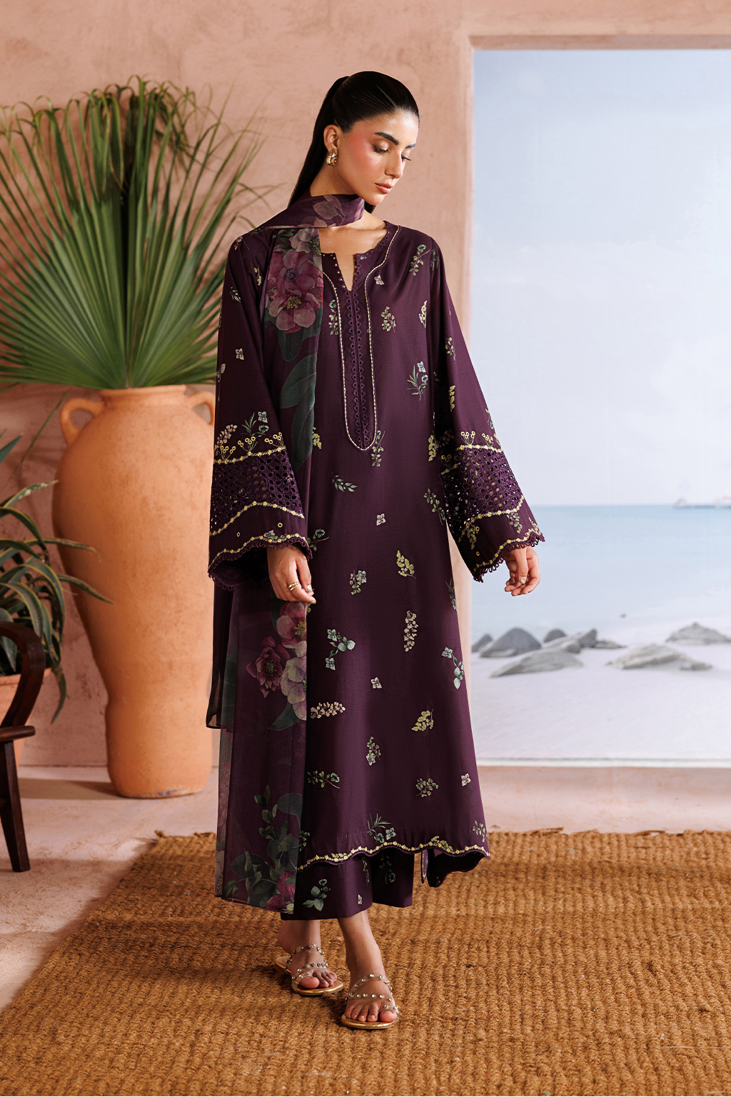 UE-710 Printed Lawn - Iznik