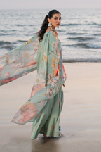 UE-383 Embroidered Lawn - Iznik