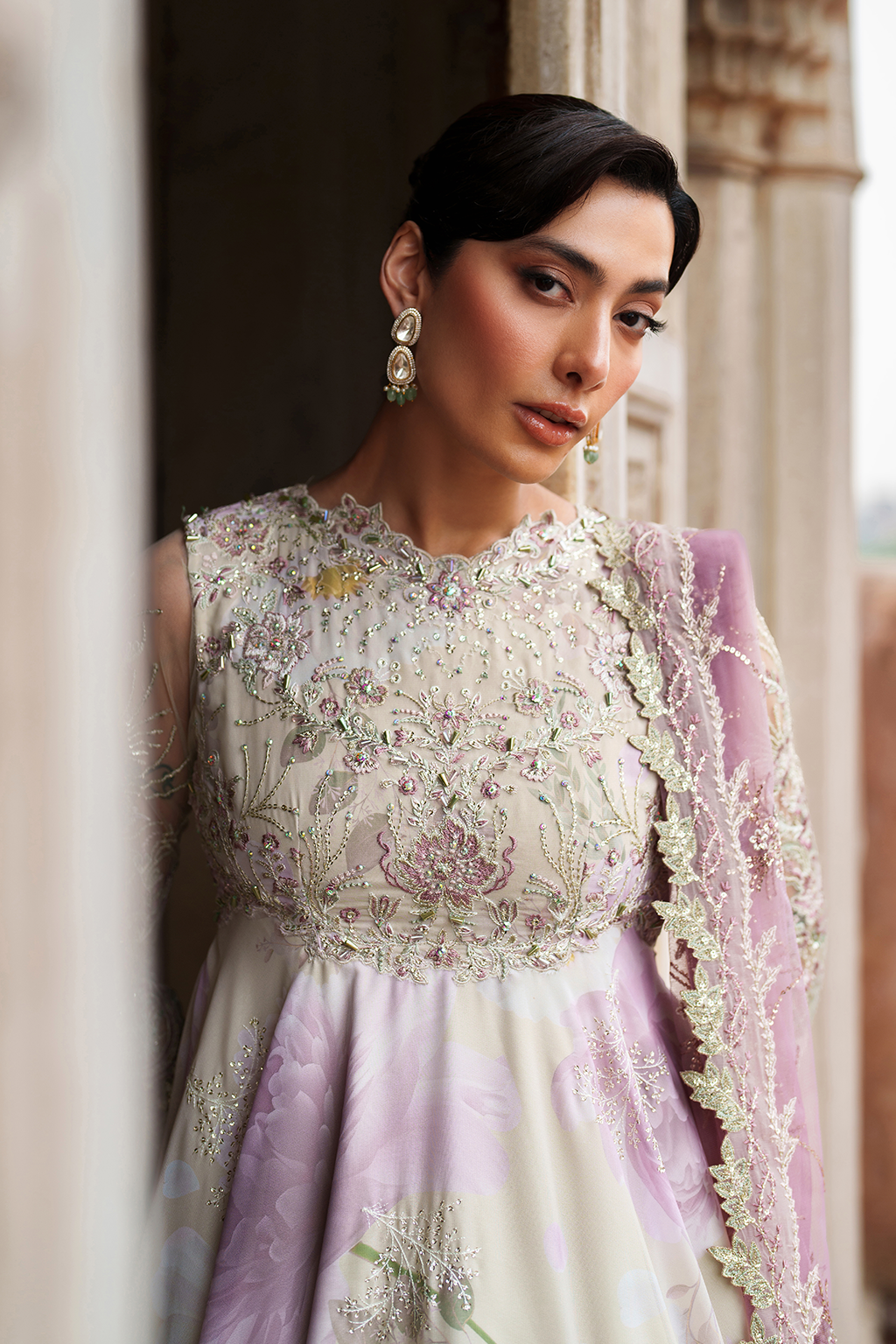 UE-546 Embroidered Chiffon Secondary image