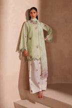 UE-606  Embroidered Lawn - Iznik