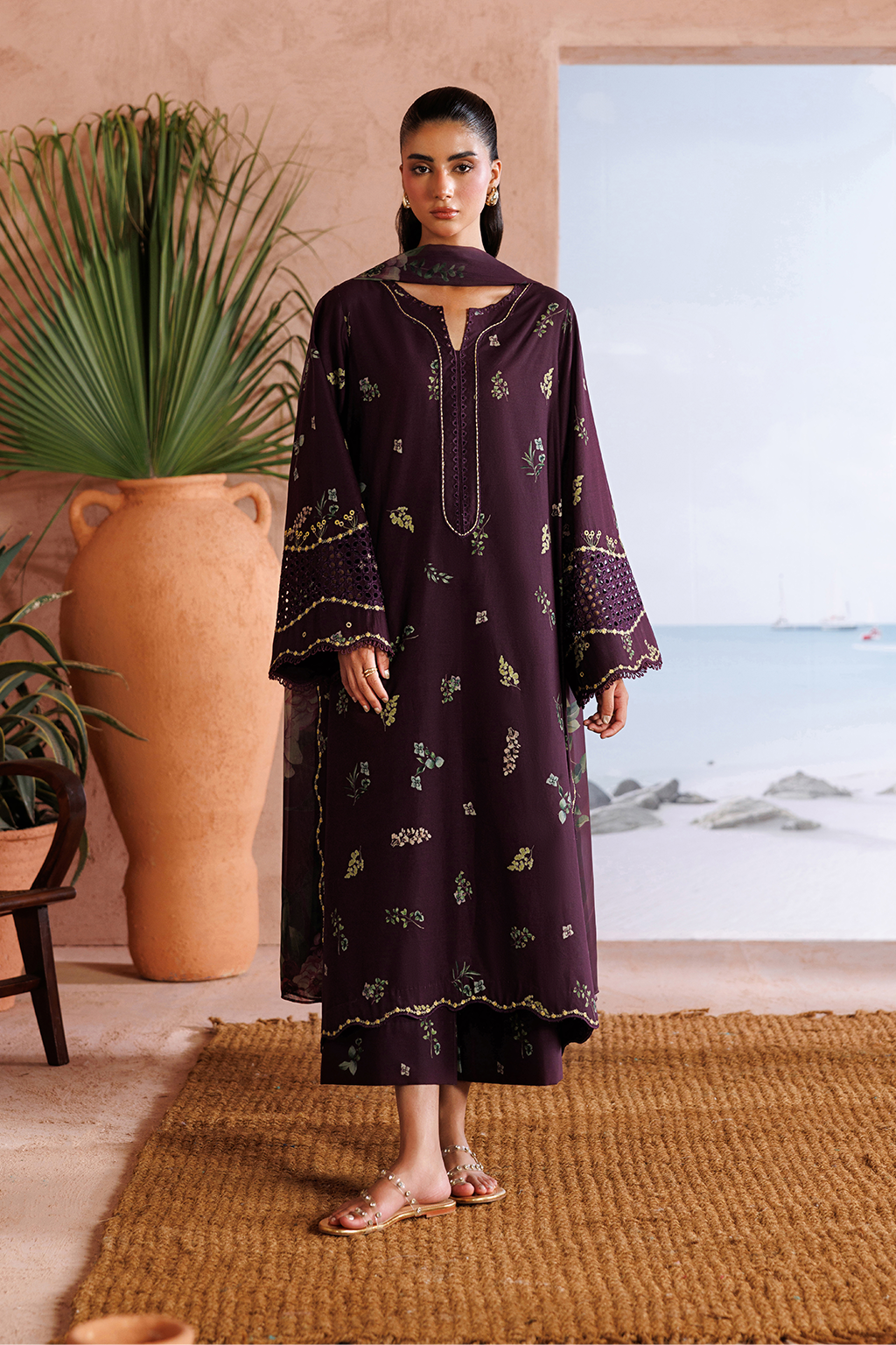 UE-710 Printed Lawn - Iznik
