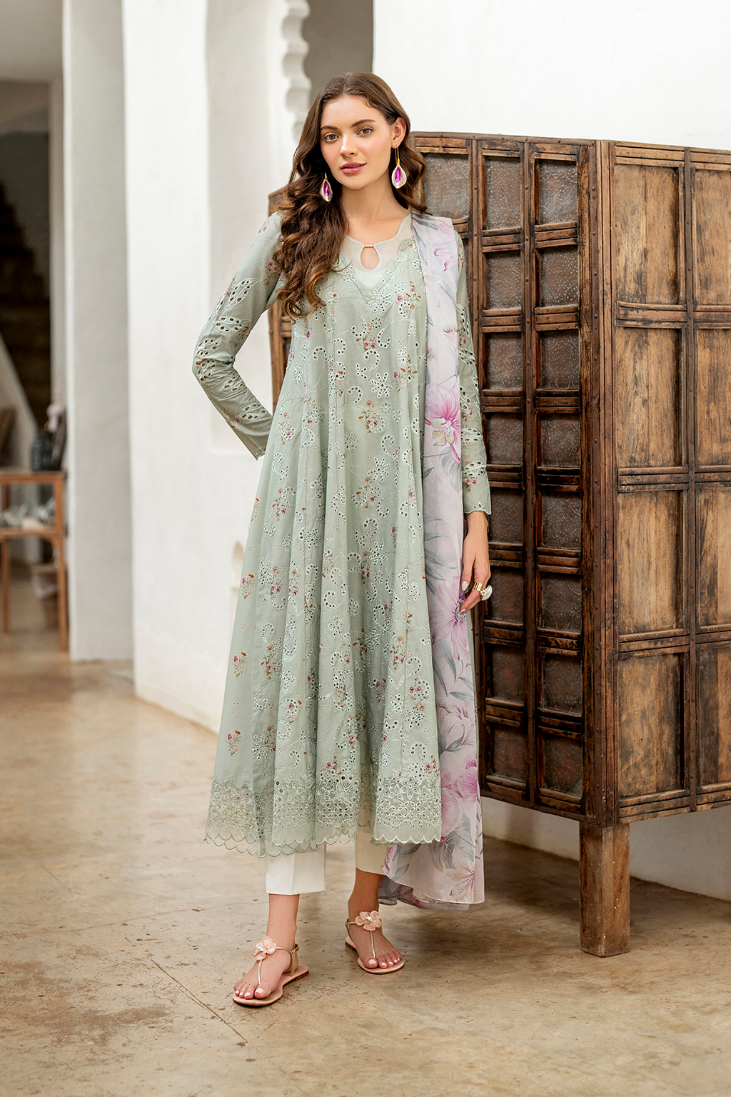 Mint Green Embroidered Lawn dress | Spring Summer Lawn collection'26 Iznik Global Mint Green Embroidered Lawn dress | Spring Summer Lawn collection'26 Iznik Global