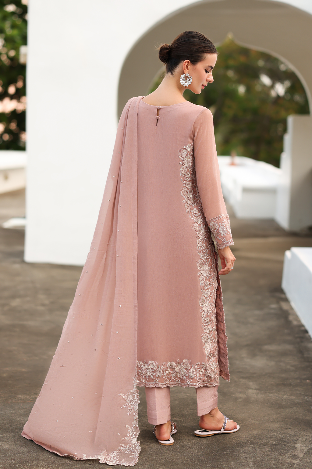 CC-69 Embroidered Chiffon - Iznik