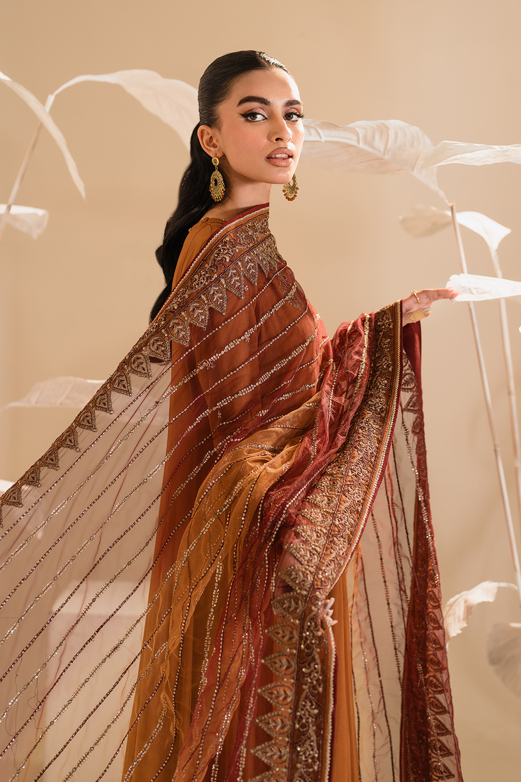 IP-285 Embroidered Chiffon - Iznik