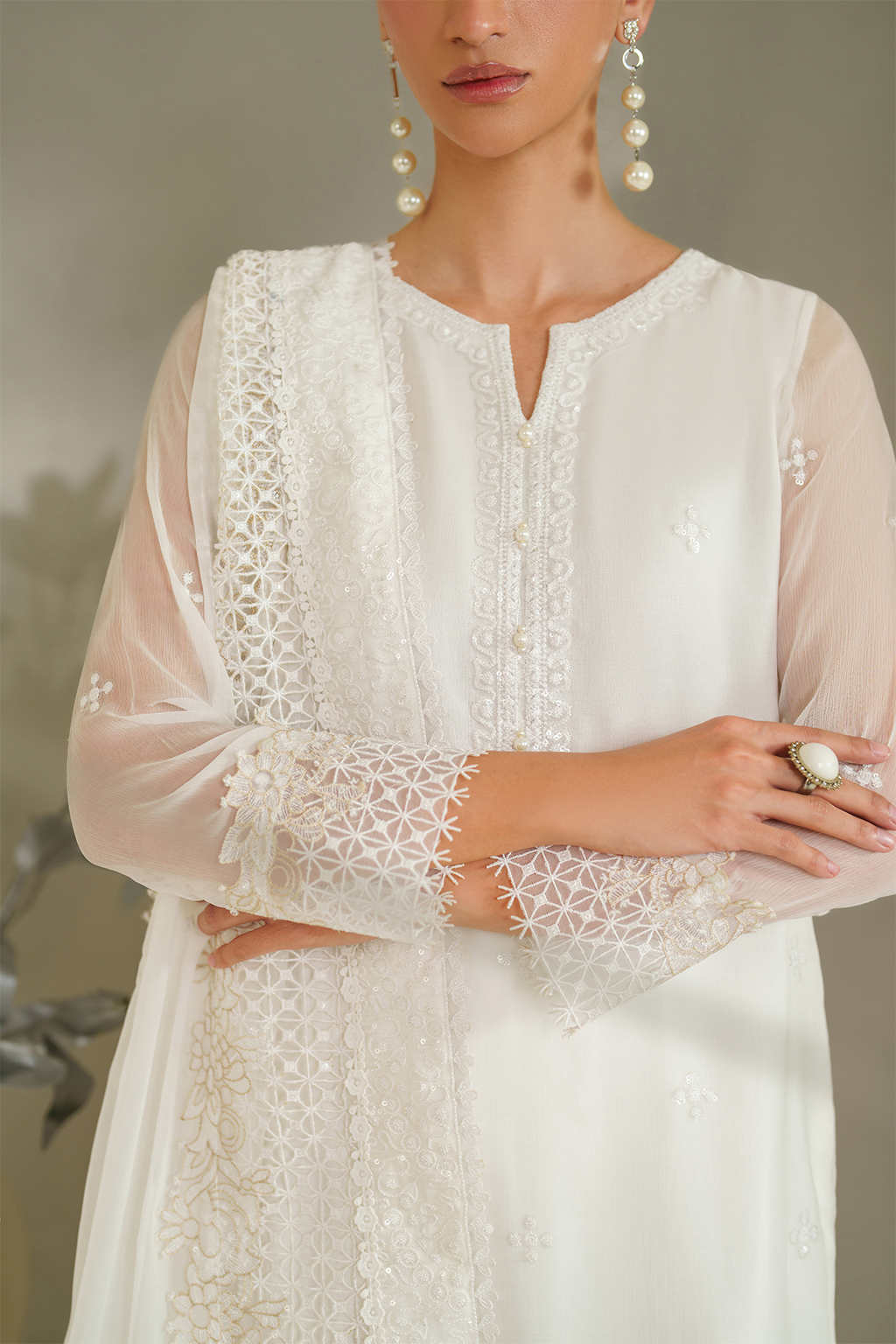 IP-340 Embroidered Chiffon