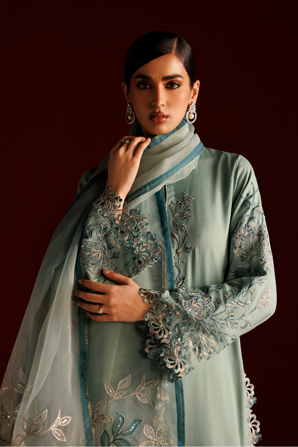 CC-112 Embroidered Chiffon