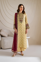 CC-61 Embroidered Chiffon - Iznik