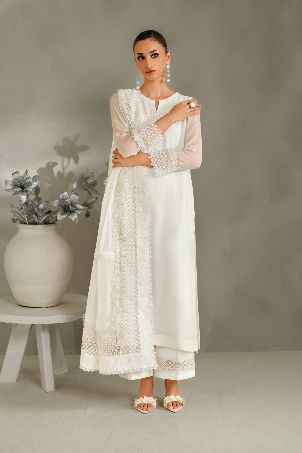 IP-340 Embroidered Chiffon
