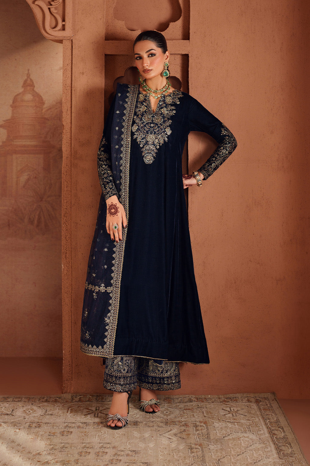 IV-66 Embroidered Velvet