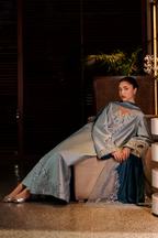 UE-717 Embroidered Jacquard Sheesha Silk