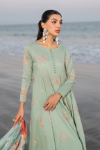 UE-383 Embroidered Lawn - Iznik