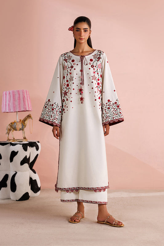 IP-355 Embroidered Lawn - Iznik