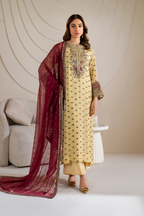 CC-61 Embroidered Chiffon - Iznik