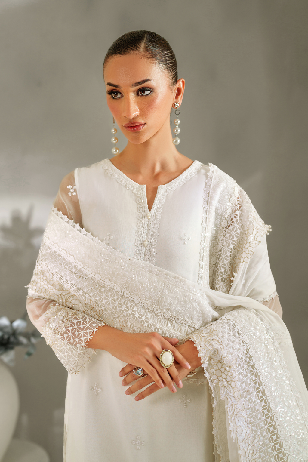 IP-340 Embroidered Chiffon Secondary image