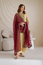 CC-61 Embroidered Chiffon - Iznik