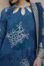 Embroidered Chiffon - Iznik