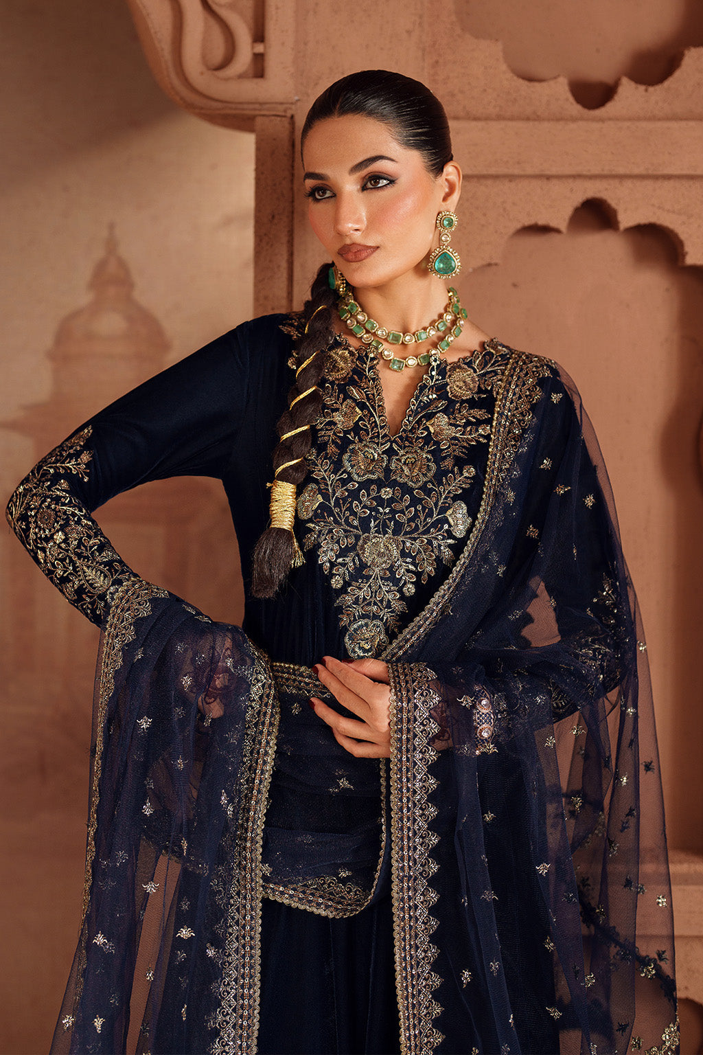 IV-66 Embroidered Velvet