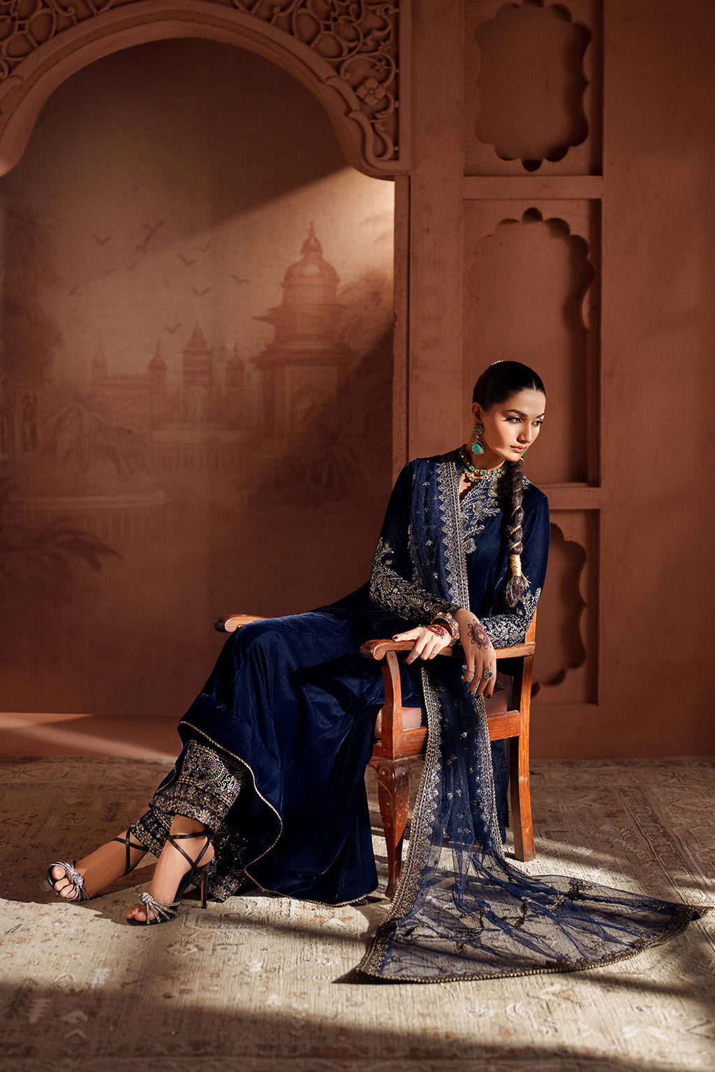 IV-66 Embroidered Velvet