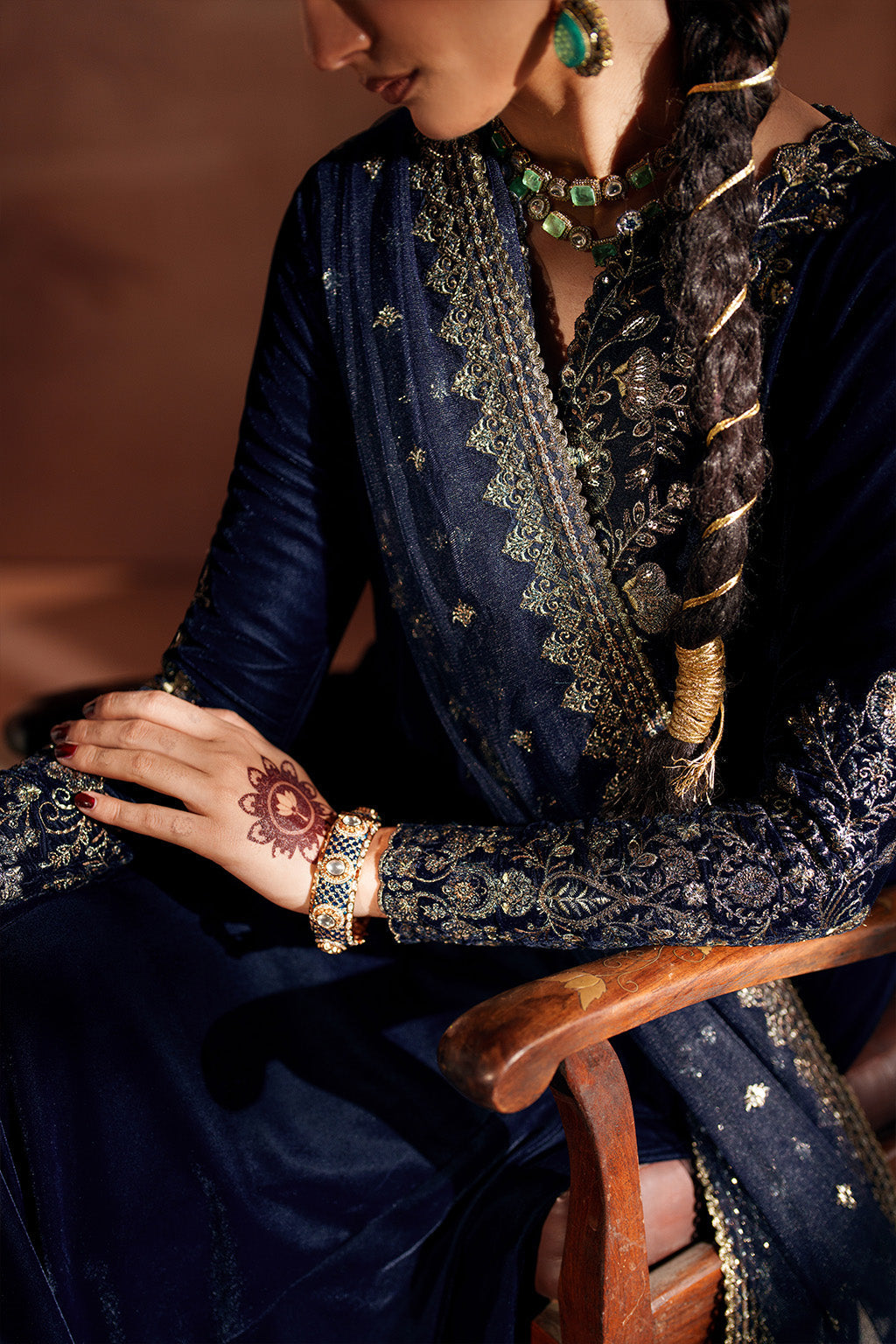 IV-66 Embroidered Velvet