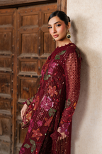 ILC-05 Embroidered Chiffon (Aline Shirt With Sharara)
