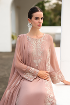 CC-69 Embroidered Chiffon - Iznik