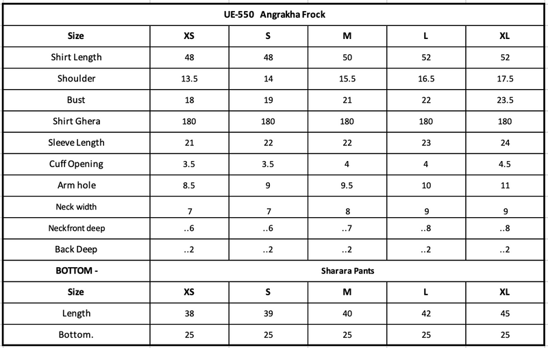 Size Chart Image