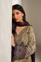 UE-614 Embroidered Ramen Silk