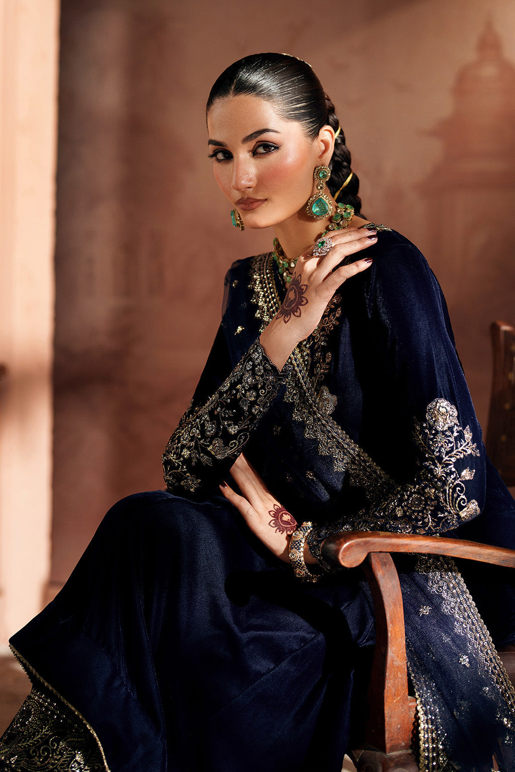 IV-66 Embroidered Velvet