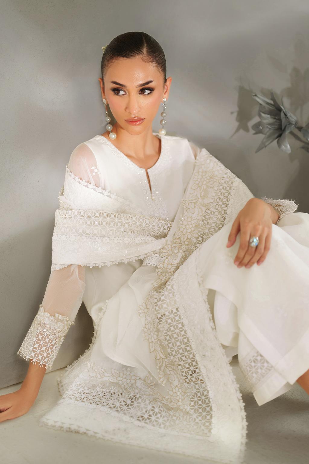 IP-340 Embroidered Chiffon