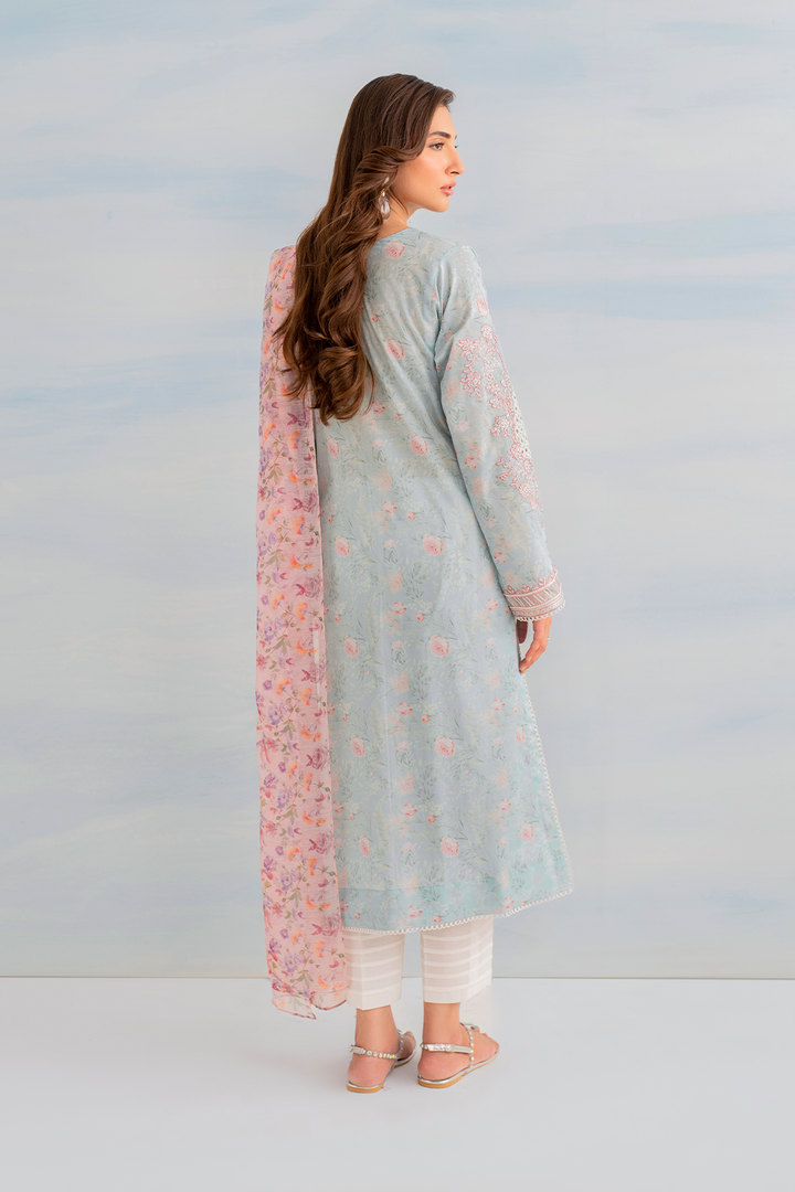 IGL-01 Embroidered Lawn - Iznik