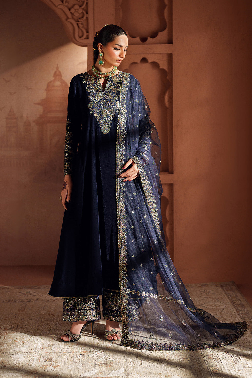 IV-66 Embroidered Velvet