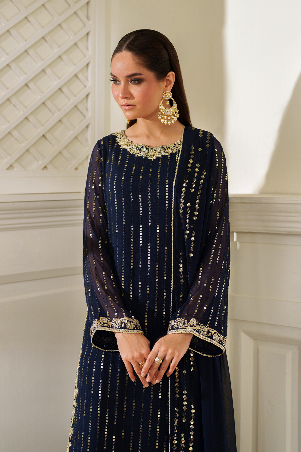 CC-89 Embroidered Chiffon